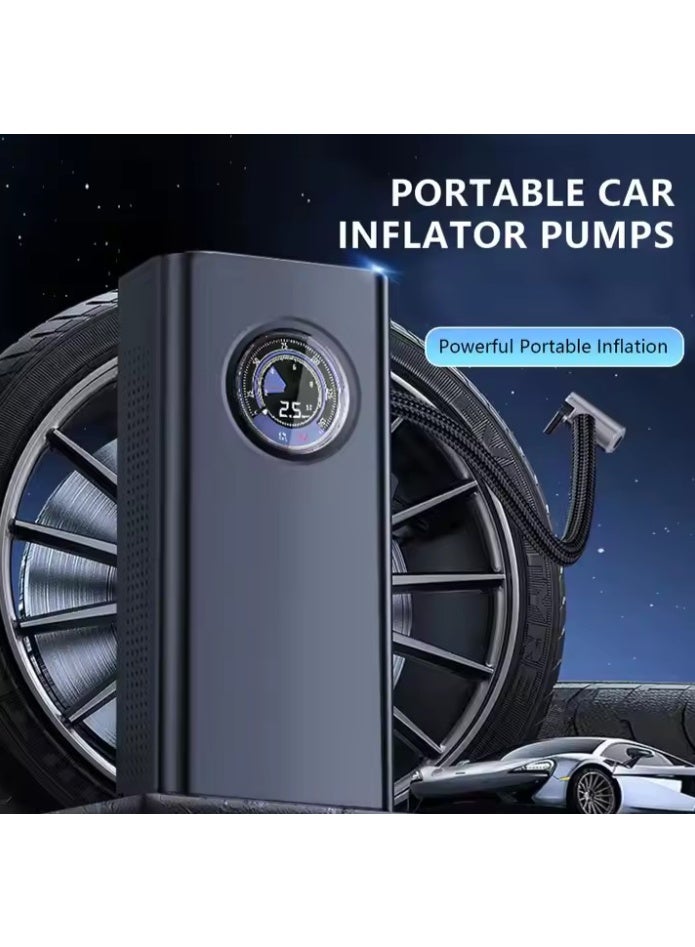 OSALIA Wireless Portable Car Air Pump 3000mAh – 150 PSI Electric Tyre Inflator with Pointer Display, ABS Body, Rechargeable Air Compressor for Car, Bike & Motorcycle (101-150 PSI) - Image 2